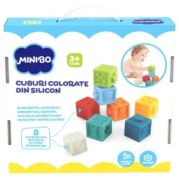 Цветные силиконовые кубики, Minibo