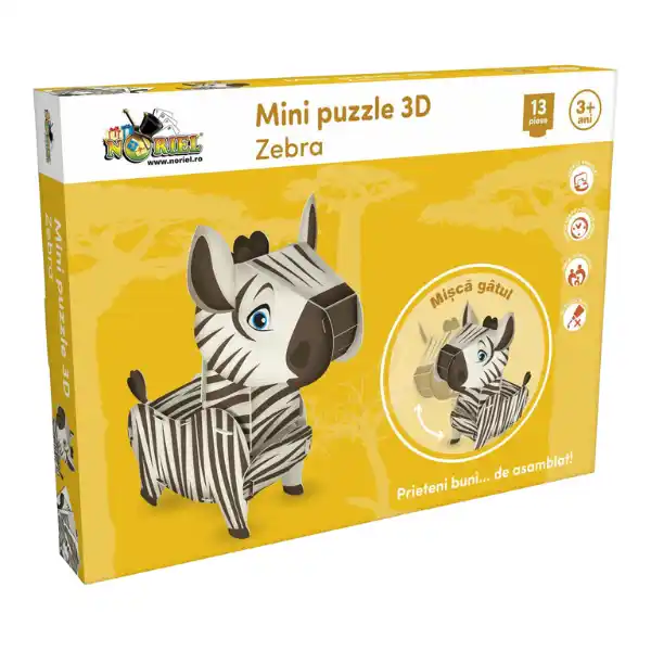 3D Puzzle ”Zebra”, 13 elem.
