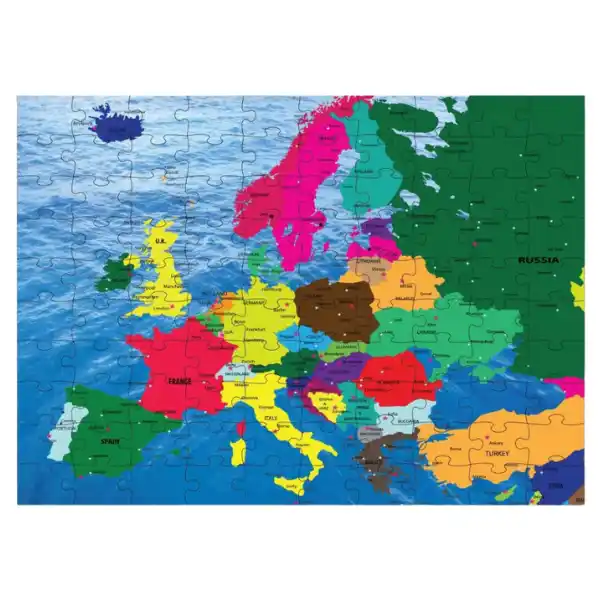 Пазл с картами - Карта Европы, 100 элем.
