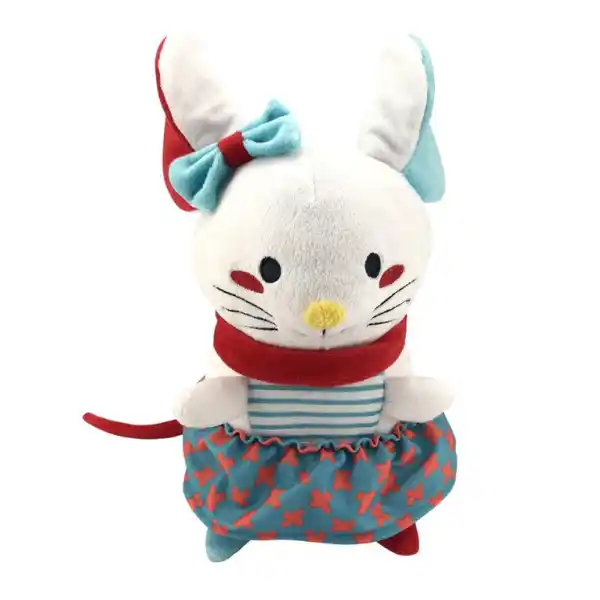 Плюшевая игрушка "Мышка в юбочке", 13 см