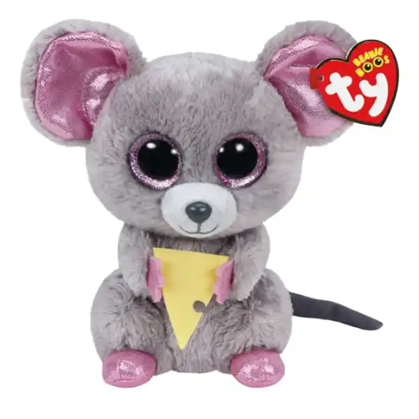 Мышка Squary с сыром 15 см (Beanie Boos)