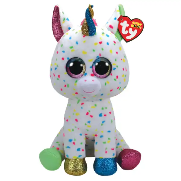 Разноцветный единорог Harmonie 42 см (Beanie Boos)