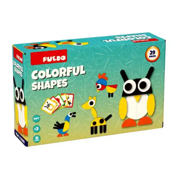 Набор цветных геометрических фигур, 29 элем.