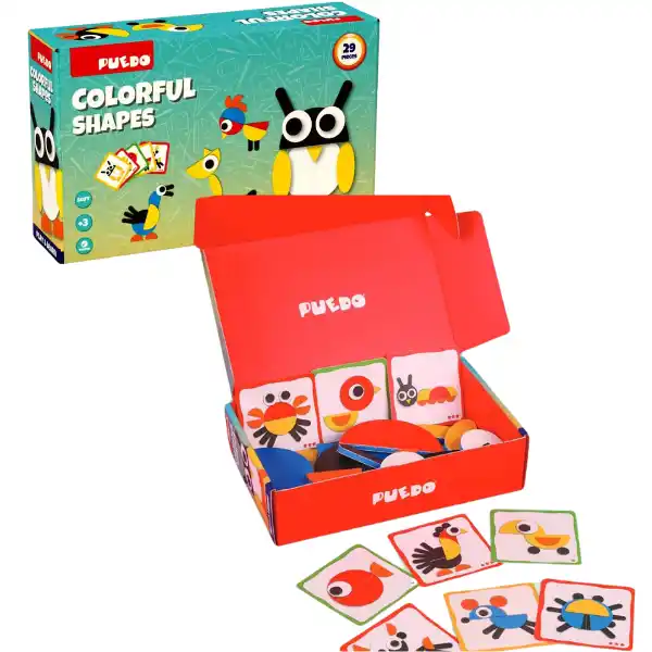 Набор цветных геометрических фигур, 29 элем.