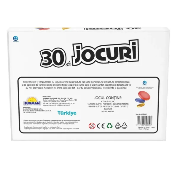 Joc de societate ” 30 de Jocuri într-unul singur”, (ro)
