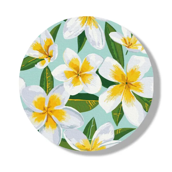 Pictură pe numere D 30 сm (fără cutie) –  Plumeria