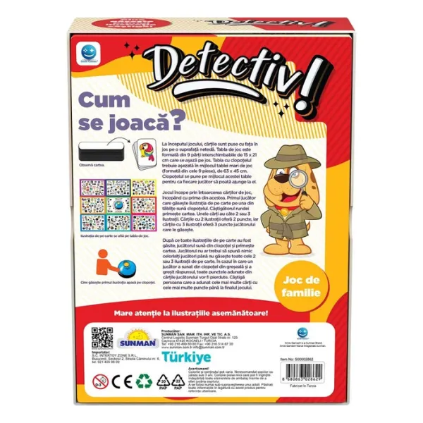 Joc de societate ”Detectiv”, (ro)
