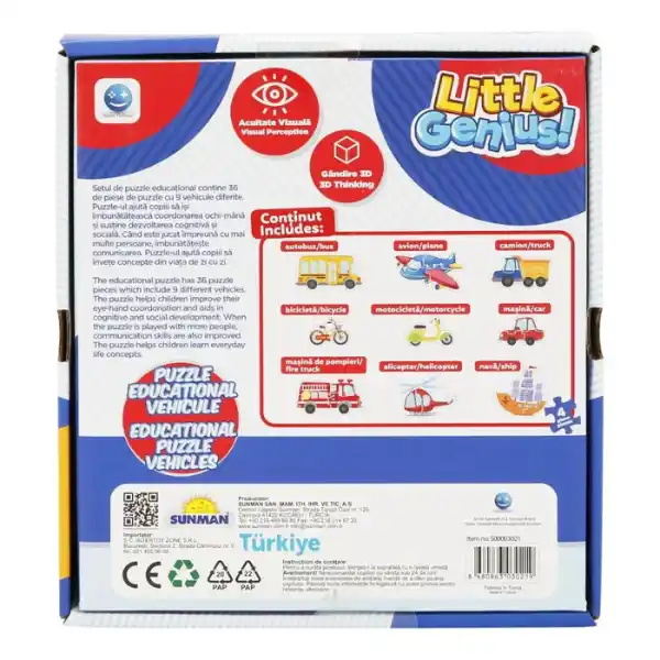 Puzzle ”Vehicule”, 36 elem.