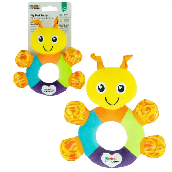 Развивающая мягкая игрушка со звенящими звуками "Моя первая погремушка"