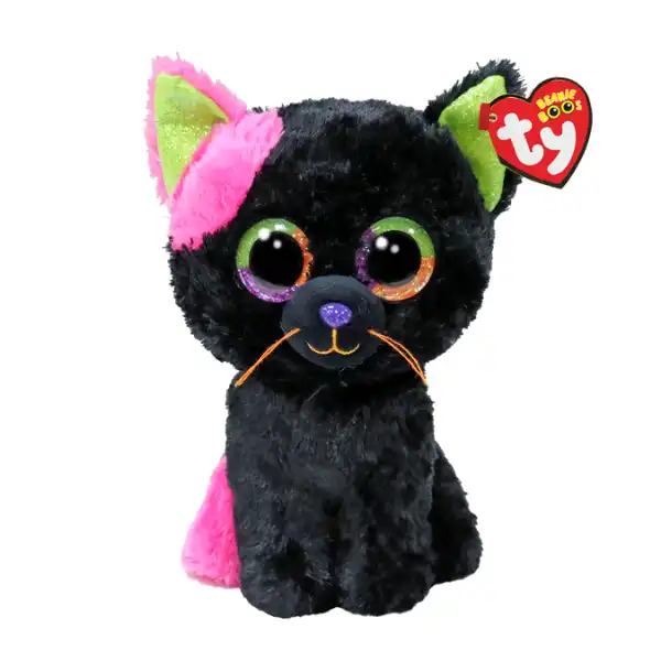 Купить  Мягкие игрушки - Черная кошка Licorice 15 см (Beanie Boos)..