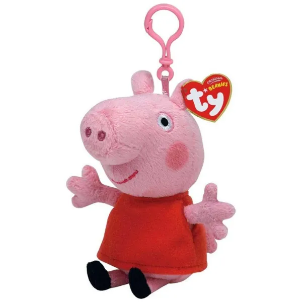 Купить  Мягкие игрушки - Брелочек - Свинка Пеппа 12 см (Beanie Babies ..