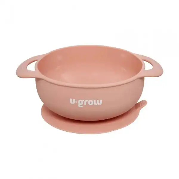 Набор для прикорма из 5 предметов: слюнявчик, миска, тарелка, ложка и вилка, розовый