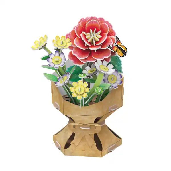 3D puzzle “Buchet de camelii”, 108 elemente