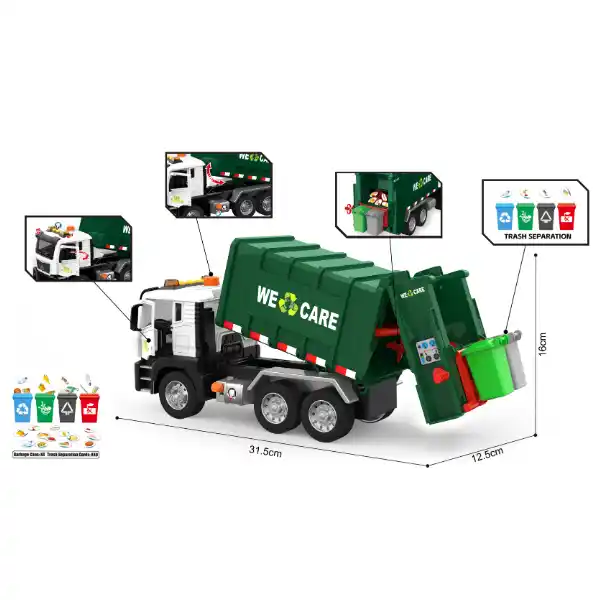 1:10 Инерционный Мусоровоз (свет / звук)