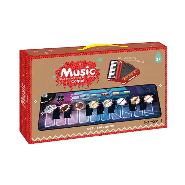 Музыкальный ковер в форме пианино 110x36 cm