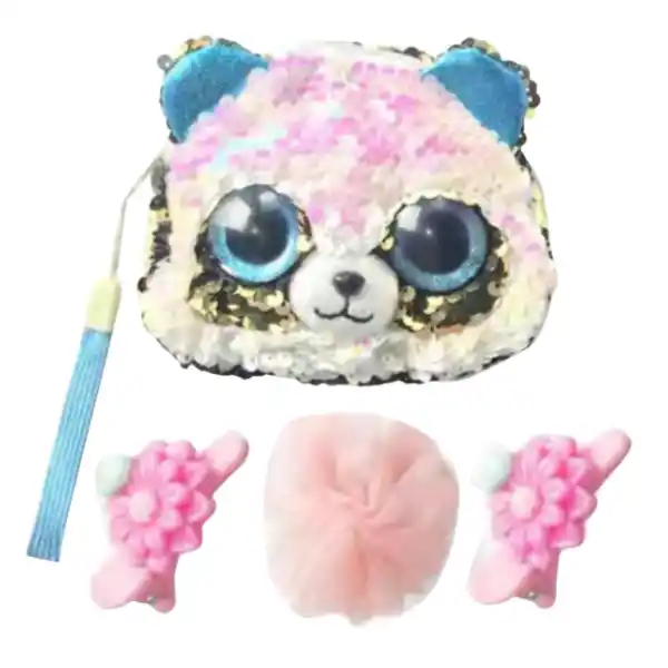 Geantă-portofel cu curea sub formă de ursuleț