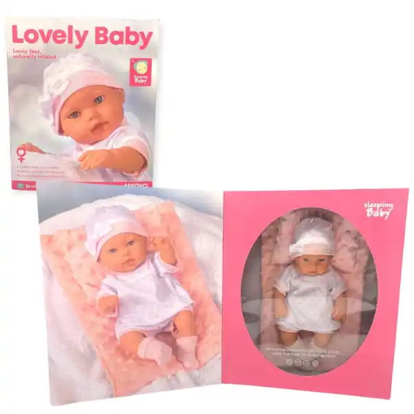 Мягкая Гелевая Кукла (Розовая), 33 см