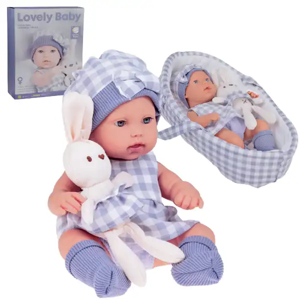 Мягкая Гелевая Кукла (Фиолетовая), 33 см