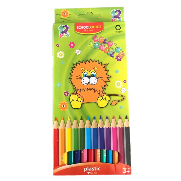 Cumpara  Jocuri de masă - Creioane color 12cul (plast)..