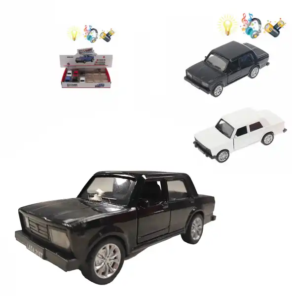 Набор металлических инерционных машинок (1 штука)