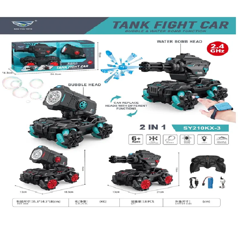 Masina cu R/C 2in1 cu bule de sapun