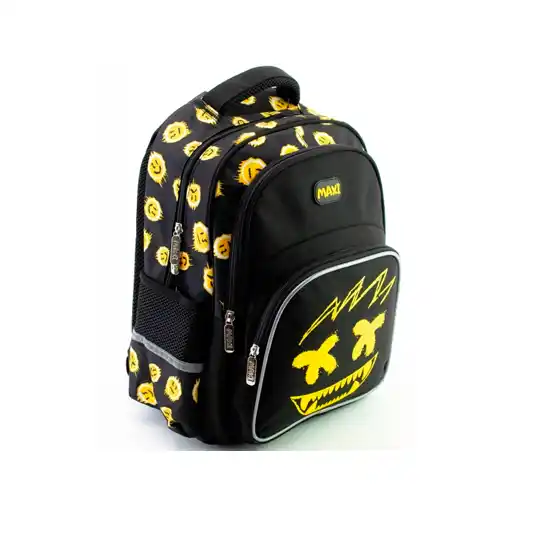 Ghiozdan ortopedic 15" Negru-galben (38x28x17см)