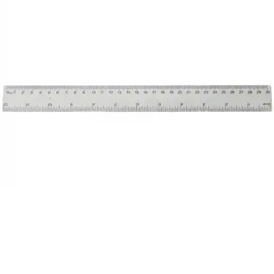 Rigla plastic 30cm transparent (ML18-2/12-5)