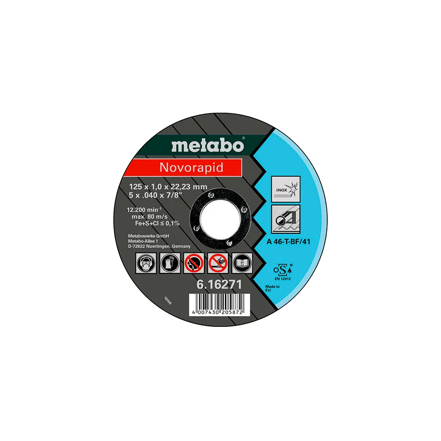 Cumpara  Discuri abrazive - Диск абразивный Metabo Novorapid 125 x 1,0 x ..