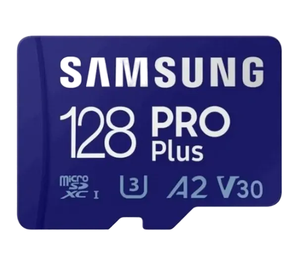 128GB MicroSD (Class 10) UHS-I (U3)+SD adapter, Samsung PRO Plus "MB-MD128KA" (R/W:160/120MB/s)