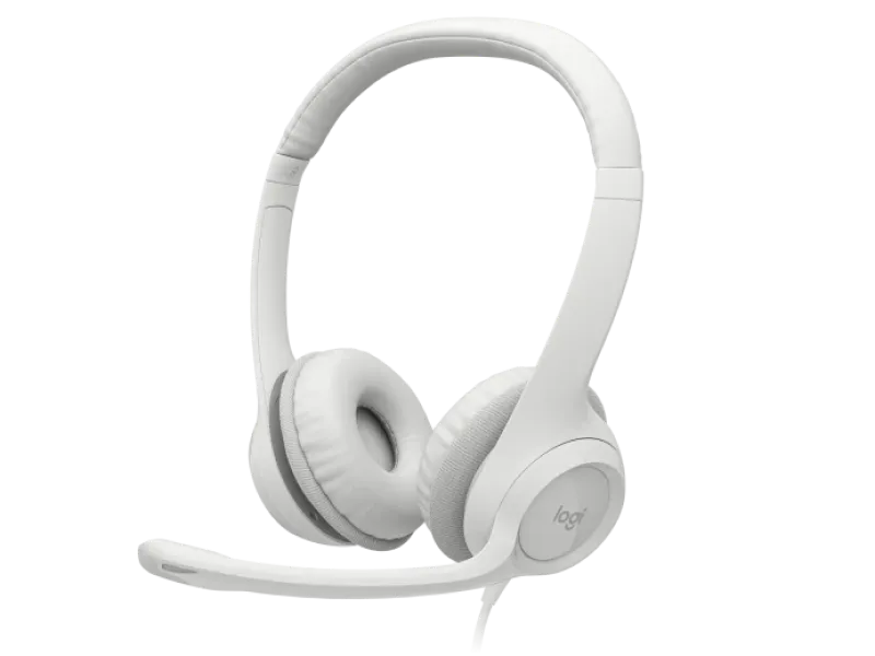 Headset Logitech H390, Mic, White, USB