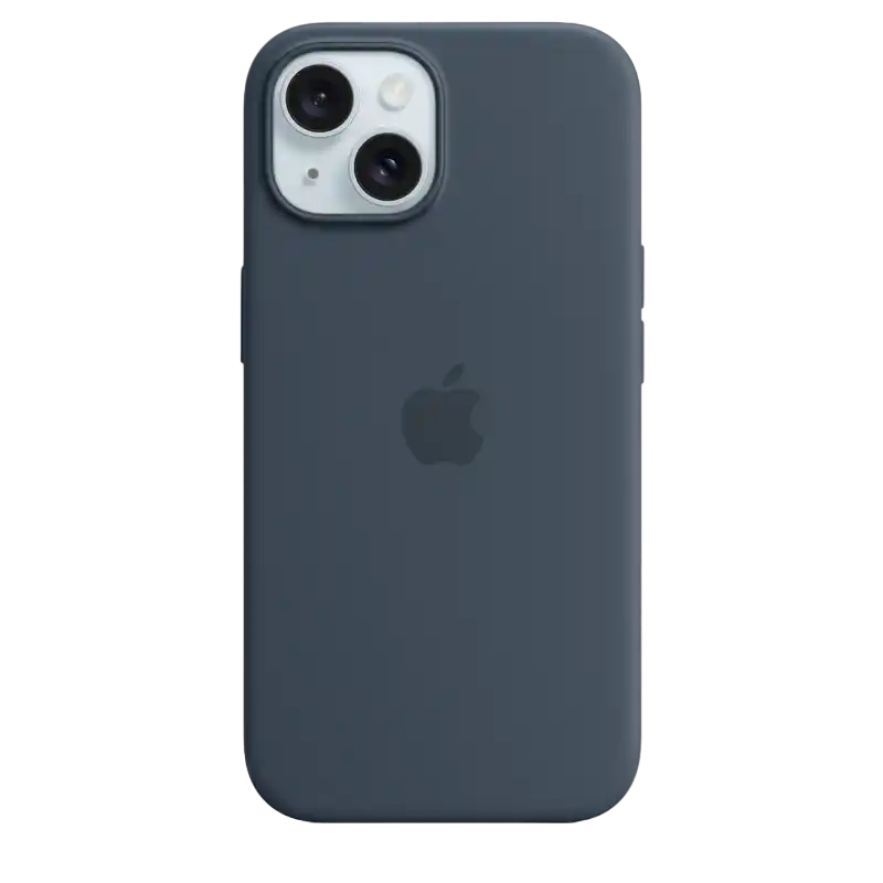 Чехол Apple iPhone 15 Silicone Case with MagSafe, Темно синий