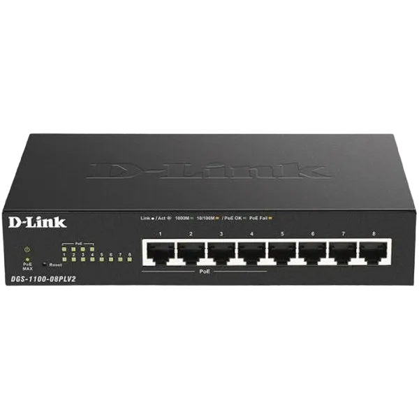 PoE коммутатор D-Link DGS-1100-08PL..