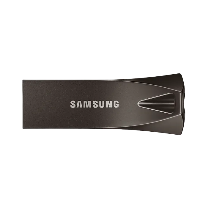 256GB USB3.1 Flash Drive Samsung Bar Plus "MUF-256BE4/APC", Grey, Metal Case (R:200MB/s)