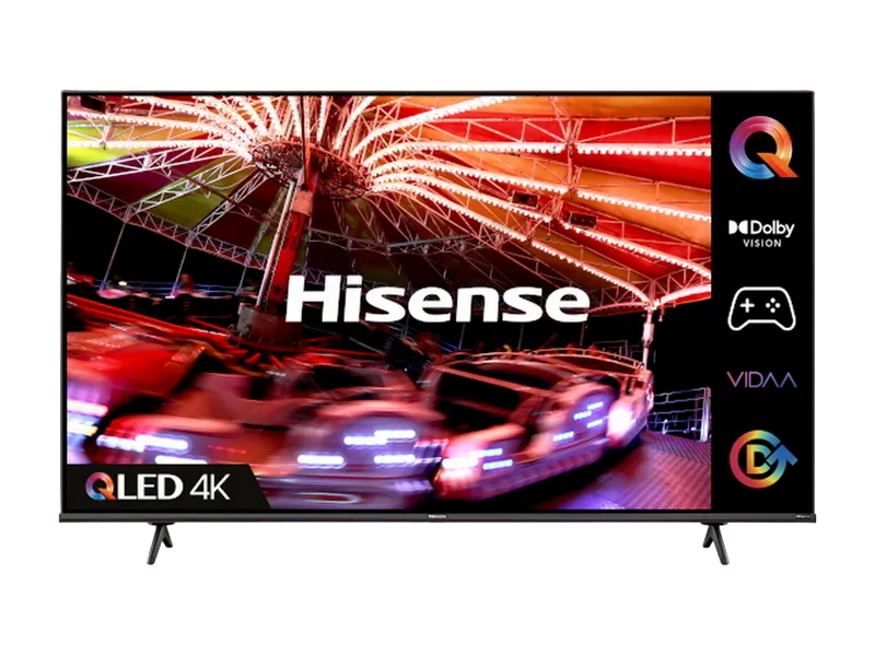 50" LED SMART TV Hisense 50E7HQ, QLED, 3840x2160, VIDAA OS, Gray