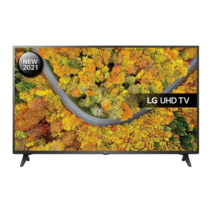 50" LED TV LG 50UP75006LF, Black (3840x2160 UHD, SMART TV, DVB-T2/C/S2)