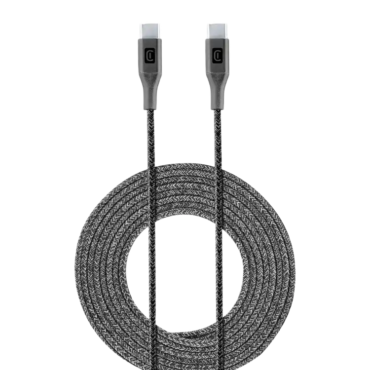 Type-C to Type-C Cable Cellular, Long, 2.5M, Black