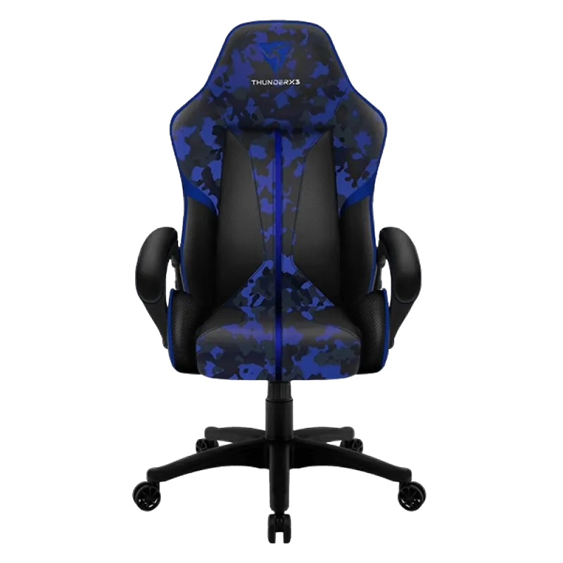 Gaming Chair ThunderX3 BC1 Camo Camo/Blue, User max load up to 150kg / height 165-180cm
