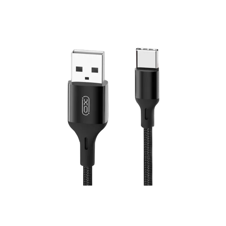 Type-C Cable XO, Braided NB143, 1M, Black