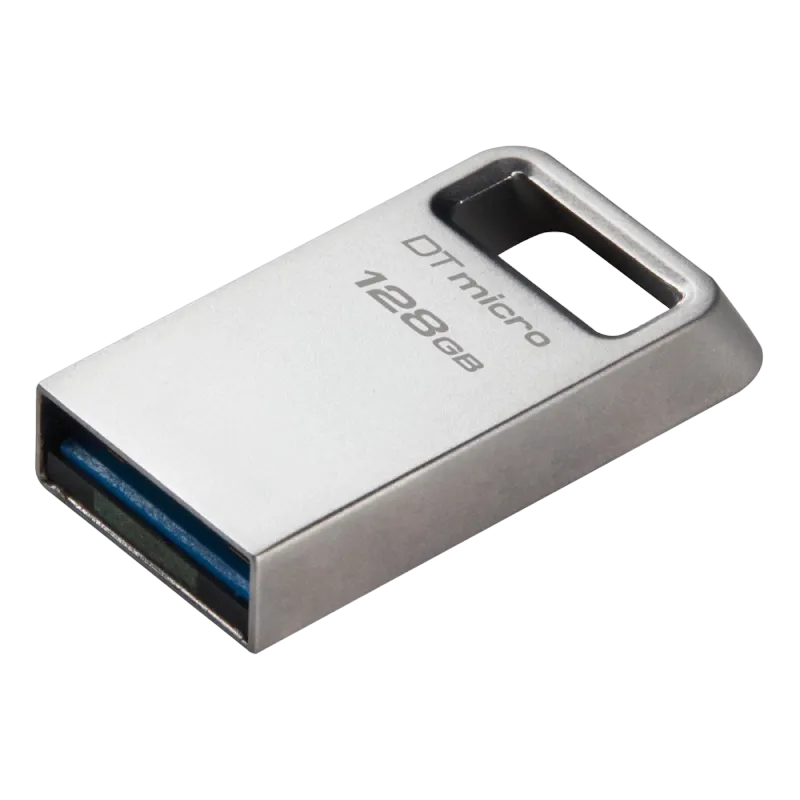 128GB USB3.2 Flash Drive Kingston DataTravaler Micro (DTMC3G2/128), Premium Metal Case (R:200MB/s)