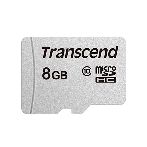 ..8GB MicroSD (Class 10) UHS-I (U1) , Transcend "TS8GUSD300S" (R/W:95/45MB/s)