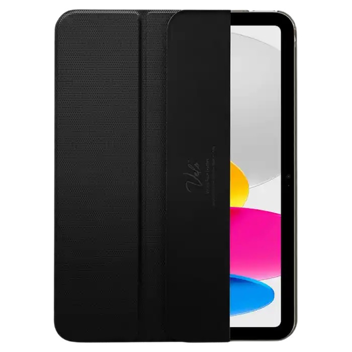 Чехол для планшета Spigen iPad 10.9, Samrt Fold, 10,9", ПК, Искусственная кожа, Чёрный