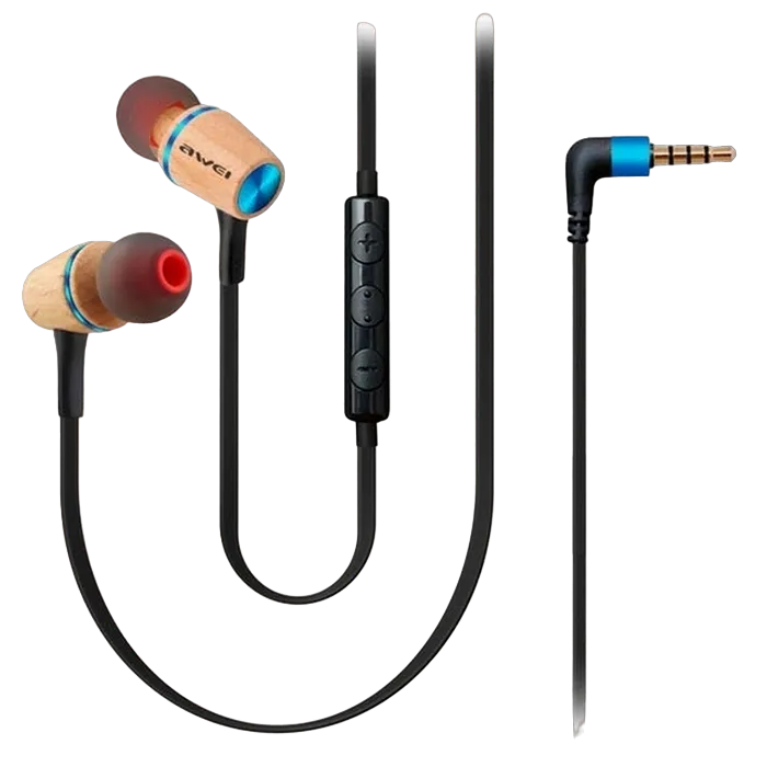 Awei earphones, Es-80Ty, Blue