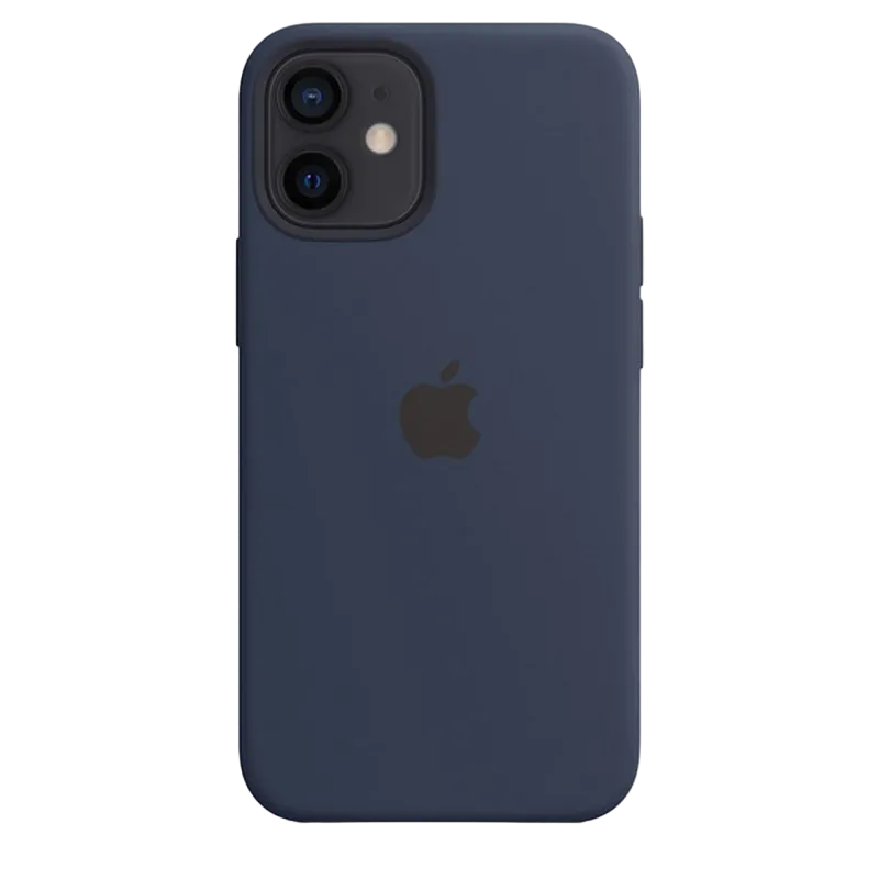 Original iPhone 12 mini Silicone Case with MagSafe, Deep Navy