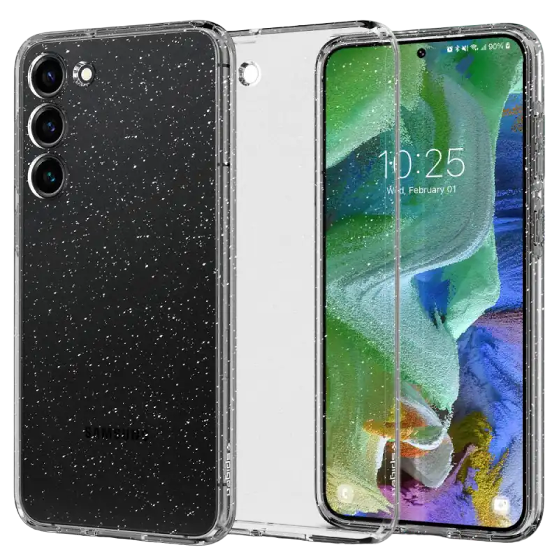 Чехол Spigen Samsung S23+, Liquid Crystal, Блестящий Кристалл