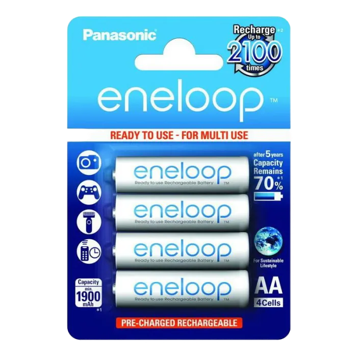 AA  Eneloop 1900mAh, Blister*4, Panasonic, BK-3MCCE/4BE