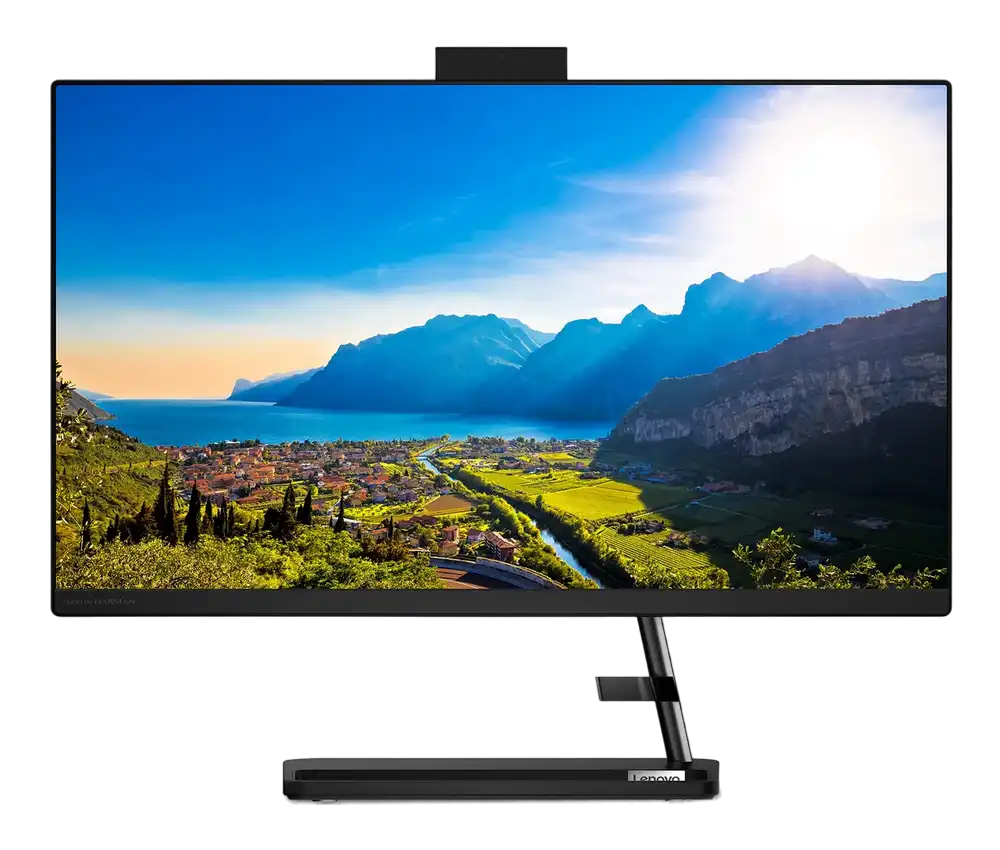 Моноблок Lenovo IdeaCentre 5 24ALC6, 23,8", AMD Ryzen 7 5700U, 16ГБ/1024Гб, Без ОС, Чёрный