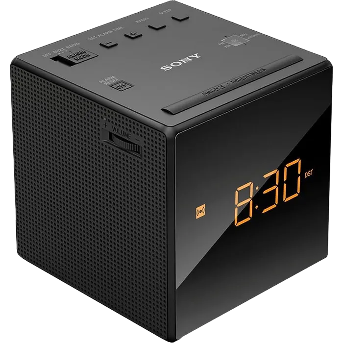 SONY ICF-C1, Black, Clock Radio, AM/FM