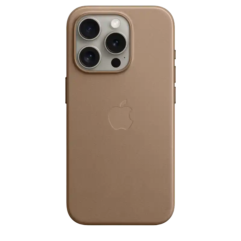 Чехол Apple iPhone 15 Pro FineWoven Case with MagSafe, Серо-коричневый