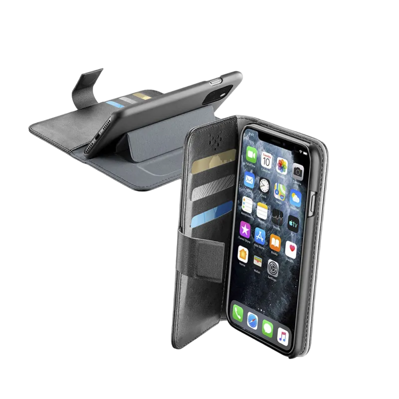 Cellular iPhone 11 PRO, Book Agenda Case, Black