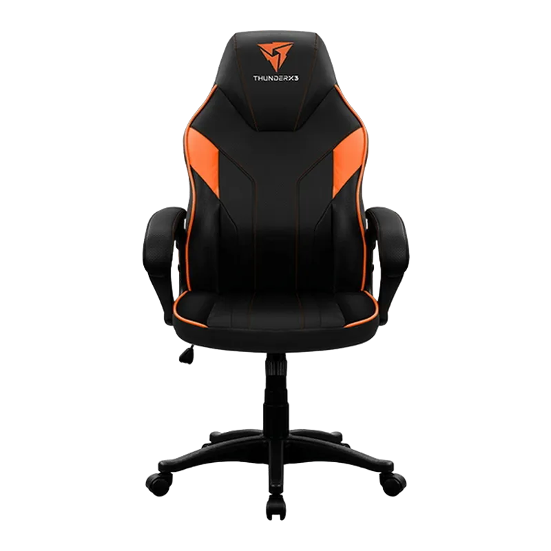 Gaming Chair ThunderX3 EC1  Black/Orange, User max load up to 150kg / height 165-180cm
